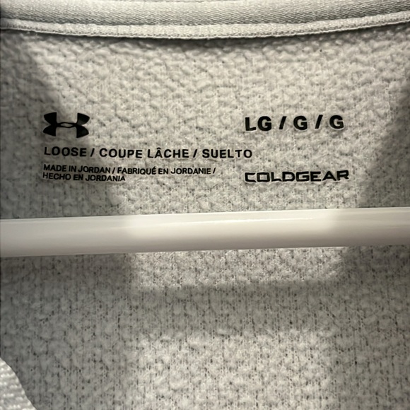 Under Armour Men’s Heathered Gray 1/4 zip Pullover Size L - Picture 4 of 9